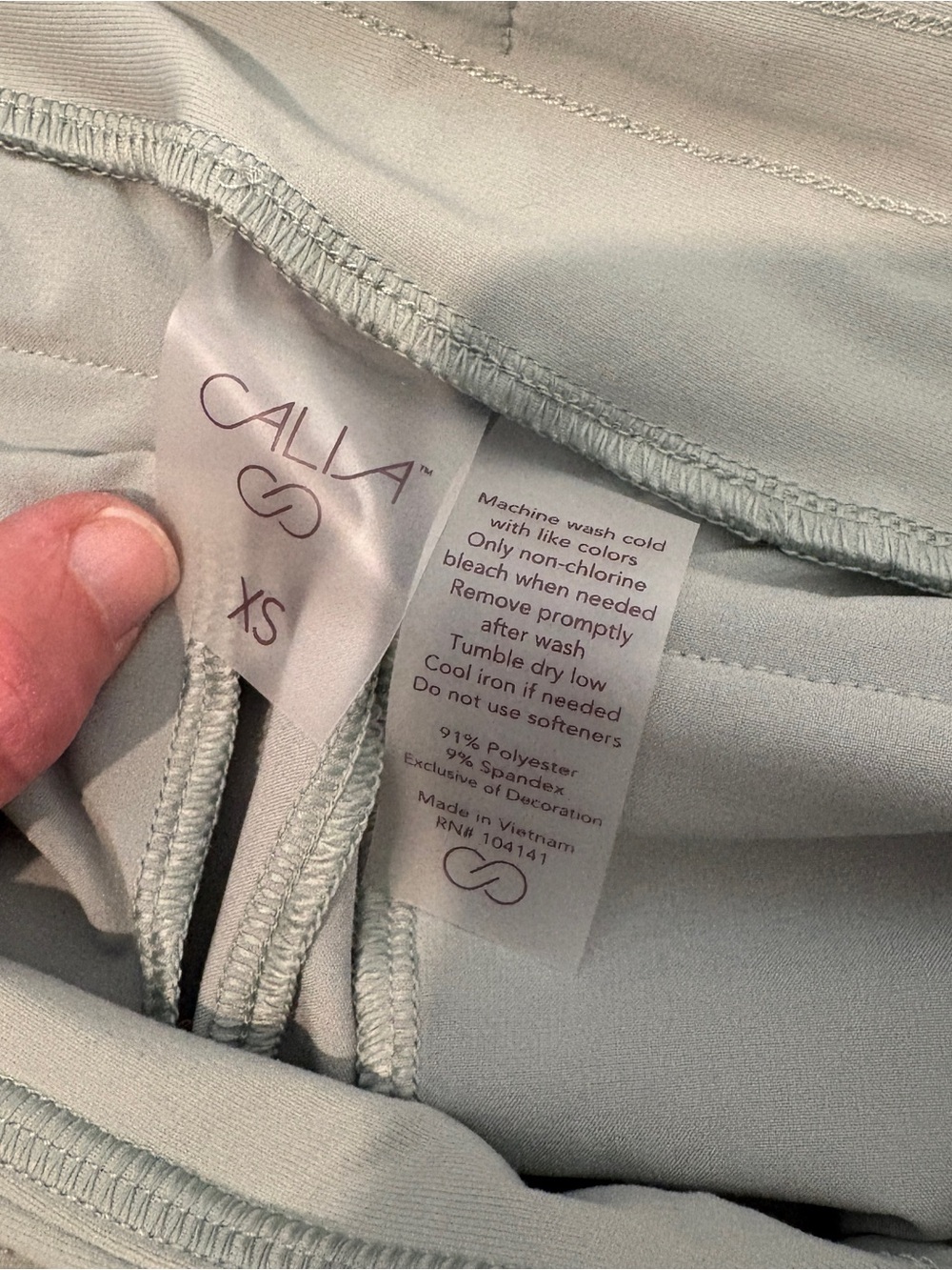 Calia Light Sage Green Drawstring Jogger Pants - Picture 2 of 5
